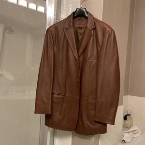 Men’s Medium Stafford Leather Blazer